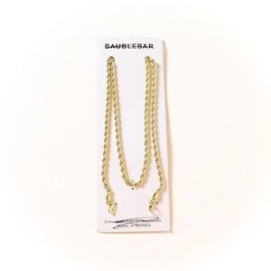 Baublebar convertible chain for sunglasses masks necklace extender gold toned